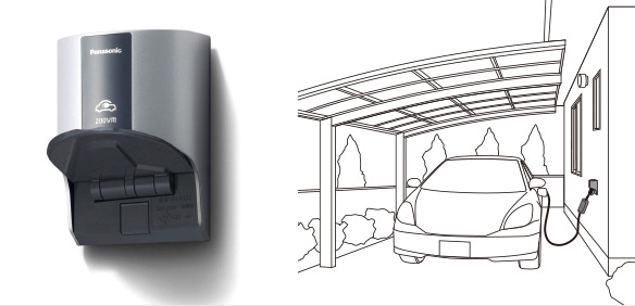 パナソニックコンセント型EV200V対応 工事