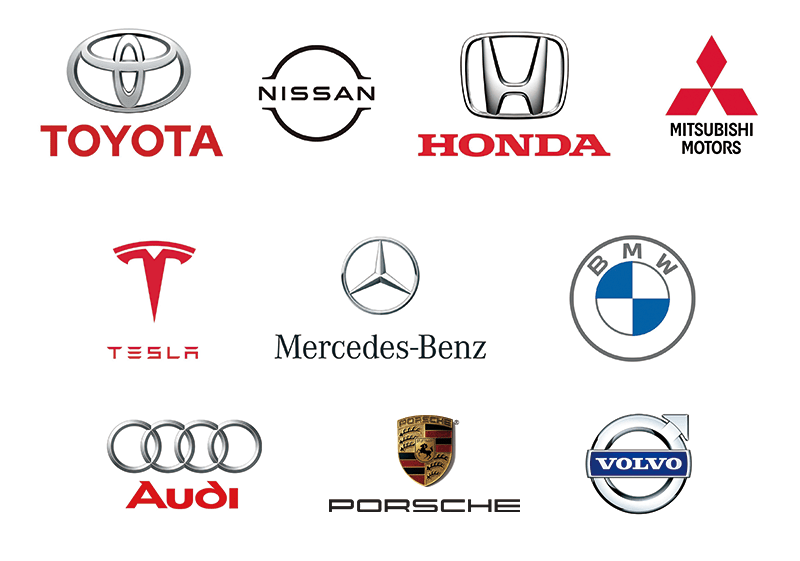 各種自動車メーカー　ロゴ